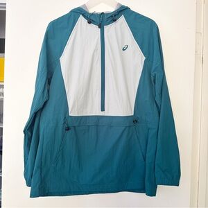 NWOT Asics Anorak Pullover Windbreaker Jacket Women's Size M